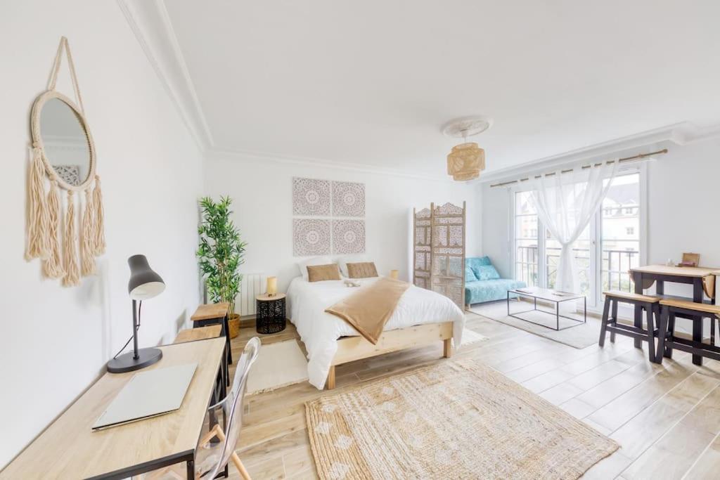 Studio Vue Direct Sur Le Port De Cergy, Parking Prive Gratuit Extérieur photo